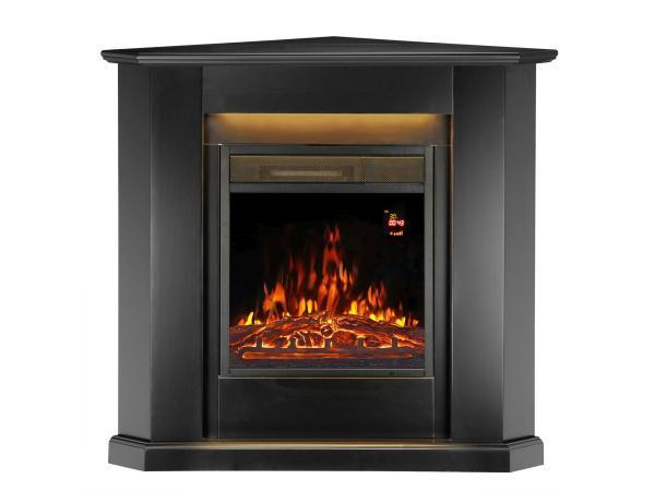 Veiling - Elektrische kachel - Hoekvorm - 2000 Watt - Zwart, Huis en Inrichting, Kachels, Nieuw