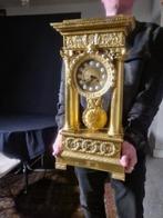 Portico klok Napoleon III - Verguld brons - ca. 1850, Antiek en Kunst