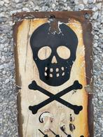 Risico op elektrische schok - Emaille bord - IJzer