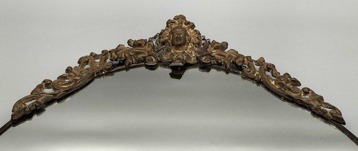 Wandspiegel - Brons, Glas, Koper, Messing - Barokstijl, Antiek en Kunst, Curiosa en Brocante