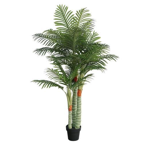 vidaXL Kunstpalmboom met 3 stammen 180 cm polypropeen groen, Huis en Inrichting, Kamerplanten, Verzenden
