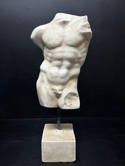 Sculpture, torse dHéraclès - poussière de marbre et, Antiquités & Art, Curiosités & Brocante
