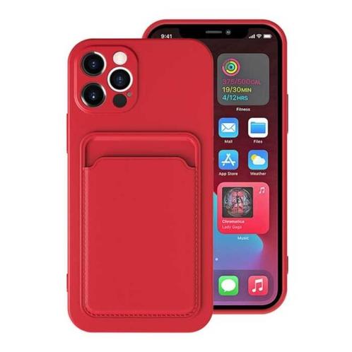 iPhone 8 Kaarthouder Hoesje - Wallet Card Slot Cover Rood, Telecommunicatie, Mobiele telefoons | Hoesjes en Screenprotectors | Apple iPhone