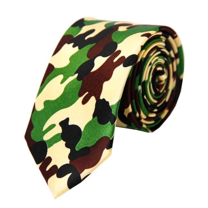 Fako Fashion - Skinny Stropdas - Print - 145cm - Camouflage, Kleding | Heren, Stropdassen, Verzenden