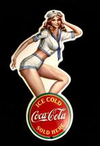 Coca-Cola - Emaille bord - Coca Cola American, pin-up,