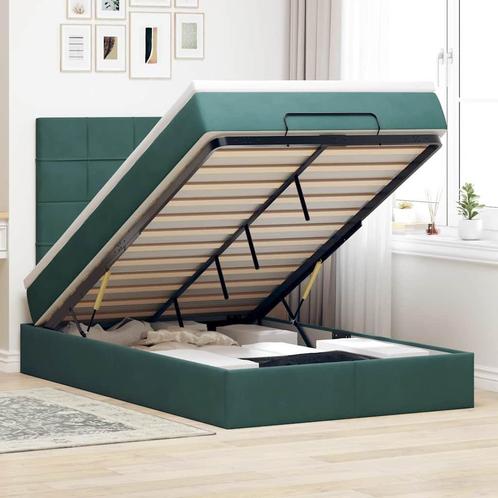 vidaXL Ottoman bed met matrassen 120x200cm fluweel, Huis en Inrichting, Slaapkamer | Bedden, Nieuw, Verzenden