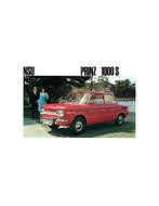 1965 NSU PRINZ 1000 S BROCHURE DUITS, Ophalen of Verzenden