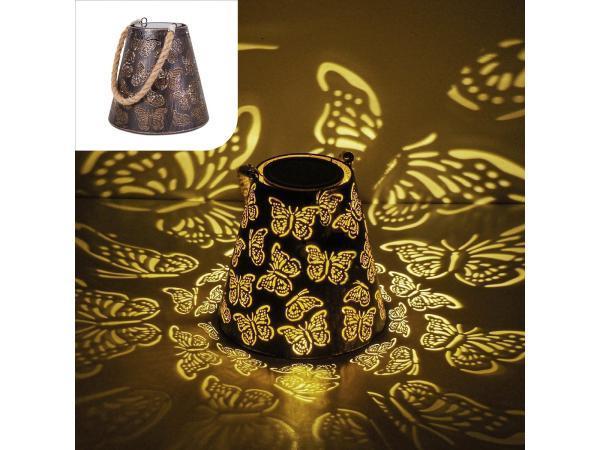 Veiling - Gadgy Solar Tuinlamp LED met Schaduweffect Brons/G, Tuin en Terras, Buitenverlichting