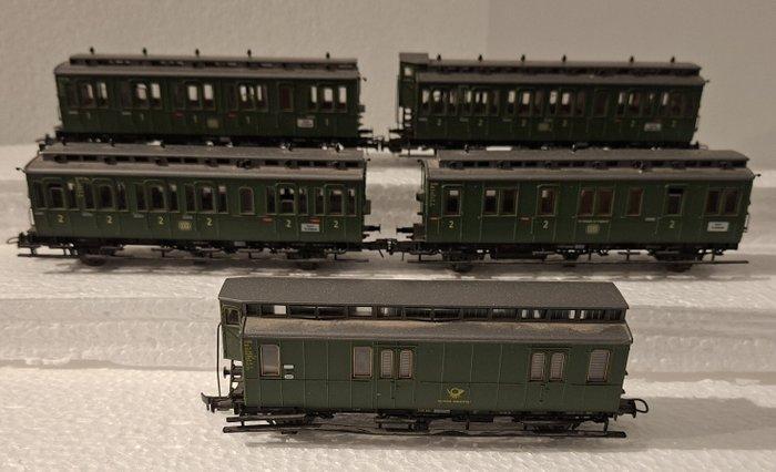 Roco H0 - Modeltrein personenwagen (5) - 5 wagons met, Hobby en Vrije tijd, Modeltreinen | H0