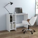 vidaXL Bureau 102,5x35x75 cm bewerkt hout wit, Huis en Inrichting, Bureaus, Verzenden, Nieuw
