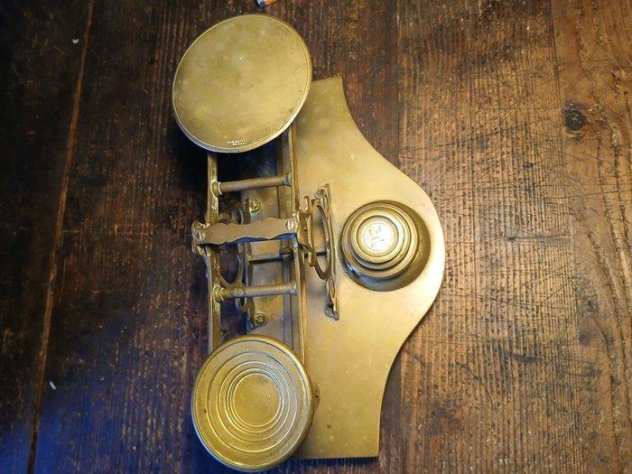 Post/brieven weegschaal - Messing, Antiek en Kunst, Curiosa en Brocante