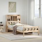 vidaXL Bed met boekenkast zonder matras massief grenenhout, Huis en Inrichting, Verzenden, Nieuw