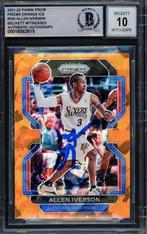 2002 Panini Prizm Allen Iverson #255 - Autograph - Orange, Nieuw