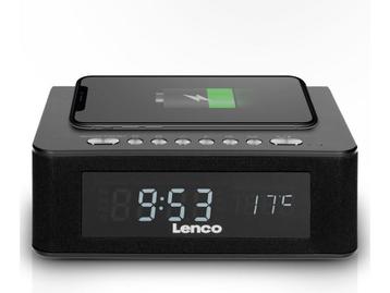Lenco CR-580BK - Wekkerradio met Qi Wireless Smartphone, Verzenden, Nieuw