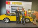 Kyosho - 1:18 - Diorama Ferrari service dealer Ferrari 365, Hobby en Vrije tijd, Nieuw