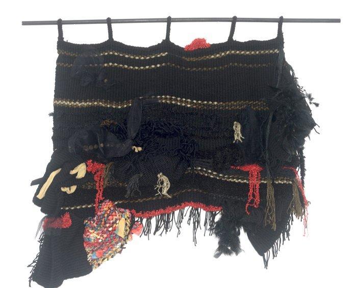 Catherine Hélie - Textiel - 80 cm - 80 cm, Antiek en Kunst, Kunst | Designobjecten