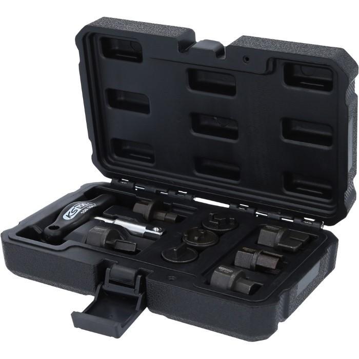 KS Tools Kunststof Olie Aftappluggen Profieldoppen 9-delig, Autos : Divers, Outils de voiture, Envoi