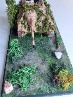 Tamiya - Speelgoed WW2 model tank met figuren en planten - beschikbaar voor biedingen