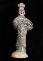 Oud-Chinees Terracotta Verglaasde vrouwelijke