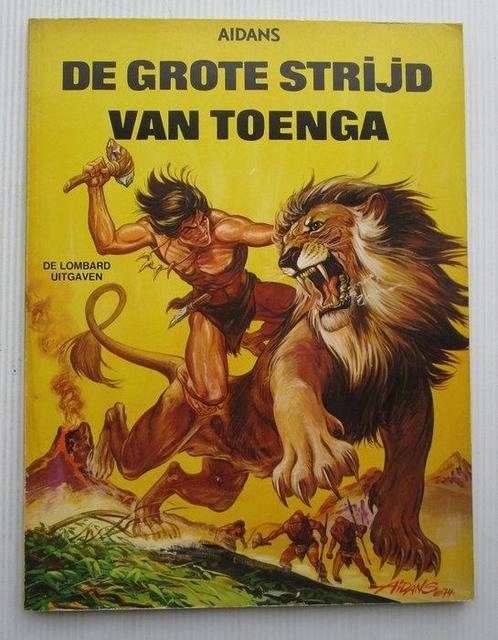 Toenga - De grote strijd van Toenga - opdrachttekening, Boeken, Stripverhalen