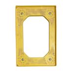 Kunststof dolly geel 610x410x170 mm rubberen zwenkwielen, Ophalen of Verzenden