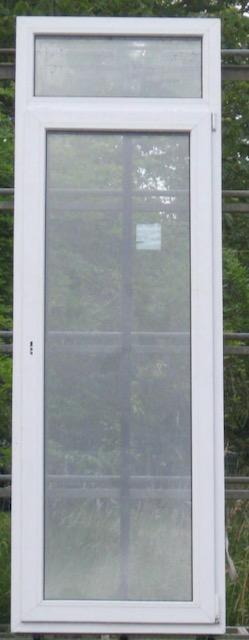 pvc terrasraam , raam 82 x 248 wit / antraciet 3 dubbel glas, Doe-het-zelf en Bouw, Raamkozijnen en Schuifdeuren, Inclusief glas