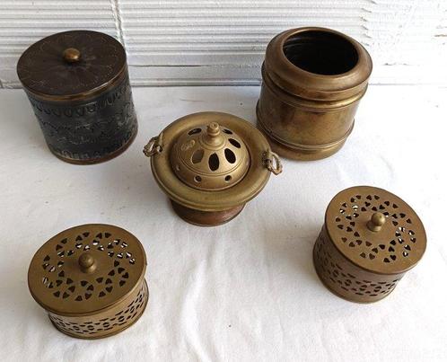 Bouteille de tabac à priser (5) - Bronze doré, Antiek en Kunst, Curiosa en Brocante