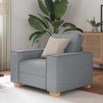 vidaXL Sofa Stoel Lichtgrijs 60 cm Stof, Verzenden, Nieuw