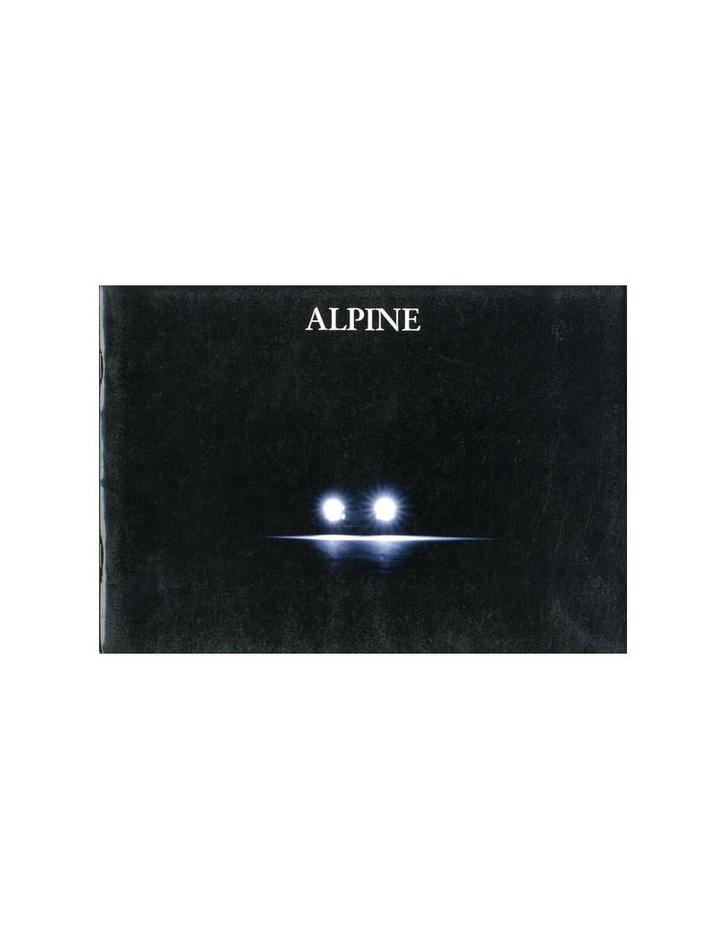1992 ALPINE A610 TURBO BROCHURE FRANS, Boeken, Auto's | Folders en Tijdschriften, Ophalen of Verzenden