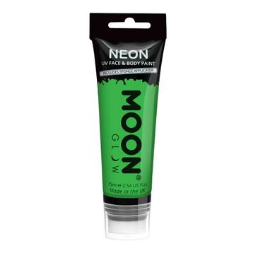 Moon Glow Neon UV Face Paint with Sponge Applicator Intense, Verzenden