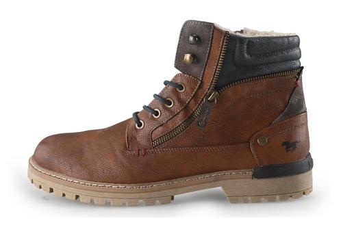 Mustang Veterboots in maat 45 Cognac | 5% extra korting, Kleding | Heren, Schoenen, Overige kleuren, Zo goed als nieuw, Boots