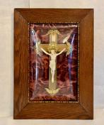 Kruis - Glas, Hout, Textiel - Early 20th century - 50 cm