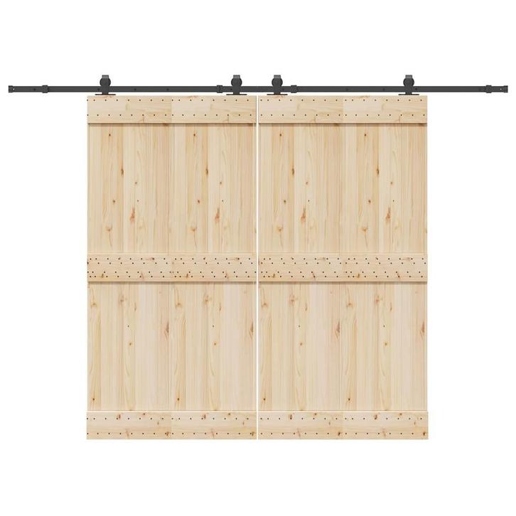 vidaXL Doos met onderdelen voor schuifdeur 305 cm staal, Doe-het-zelf en Bouw, Hang- en Sluitwerk, Nieuw, Verzenden