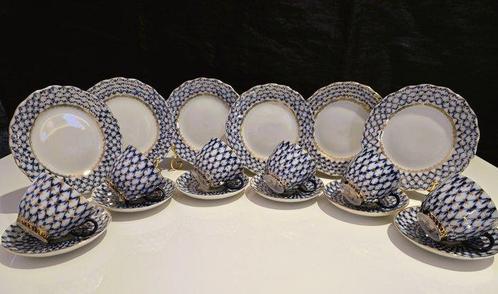Lomonosov Imperial Porcelain Factory - Service à café pour 6, Antiek en Kunst, Antiek | Meubels | Tafels