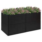 vidaXL Plantenbak 157x80x80 cm poly rattan zwart, Tuin en Terras, Verzenden, Nieuw