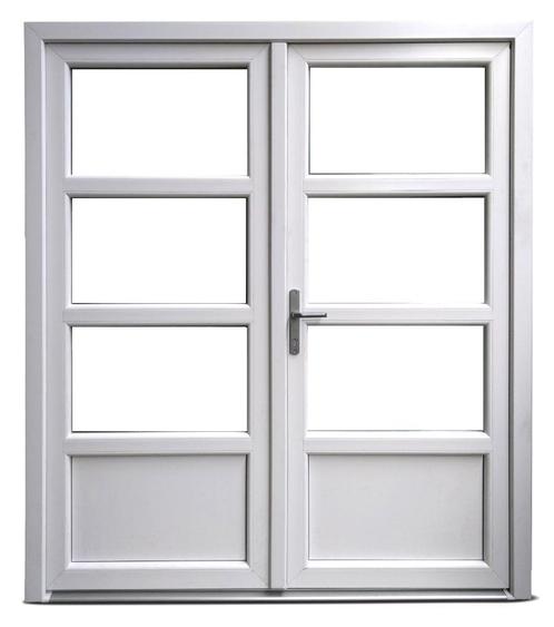 Dubbele deur wit Basic Plus b150 x 204 cm, Bricolage & Construction, Fenêtres & Moustiquaires, Enlèvement ou Envoi
