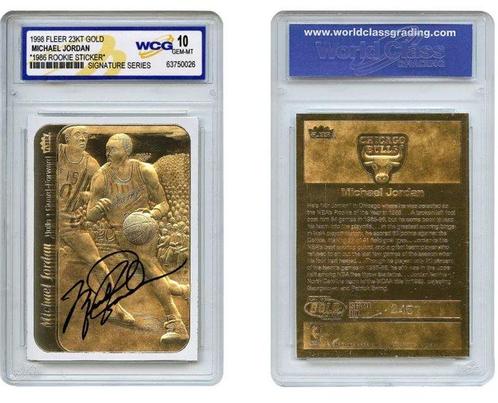 1998 Michael Jordan Rookie Sticker Signature Series - WCG 10, Verzamelen, Stickers