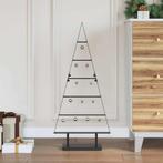 vidaXL Metalen kerstboom met standaard Zwart 90 cm Staal, Diversen, Verzenden, Nieuw
