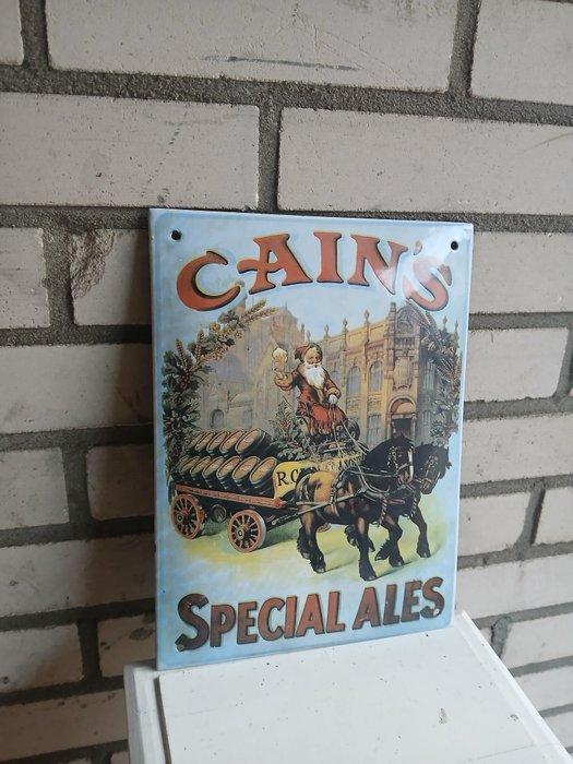 Emaille reclamebord - Emaille reclamebord – Cain’s Special, Antiek en Kunst, Antiek | Wandborden en Tegels