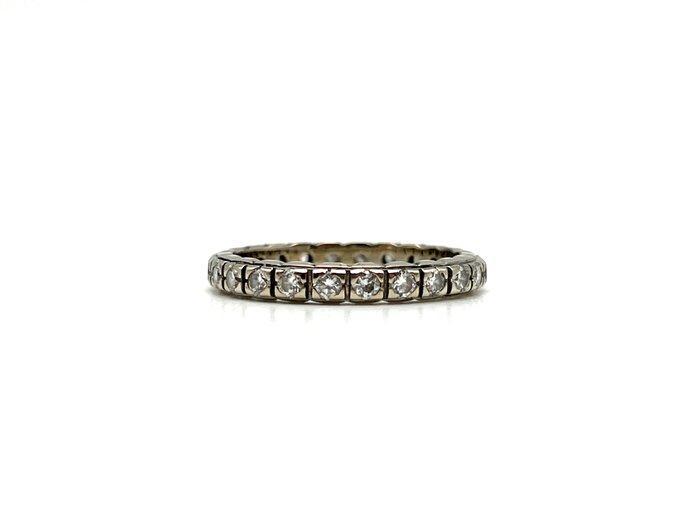 Zonder minimumprijs - Ring - 18 karaat Witgoud - 0.48ct. tw., Handtassen en Accessoires, Ringen