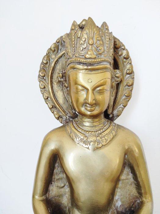 Bouddha - 36 cm - Brons - China, Antiek en Kunst, Antiek | Overige Antiek