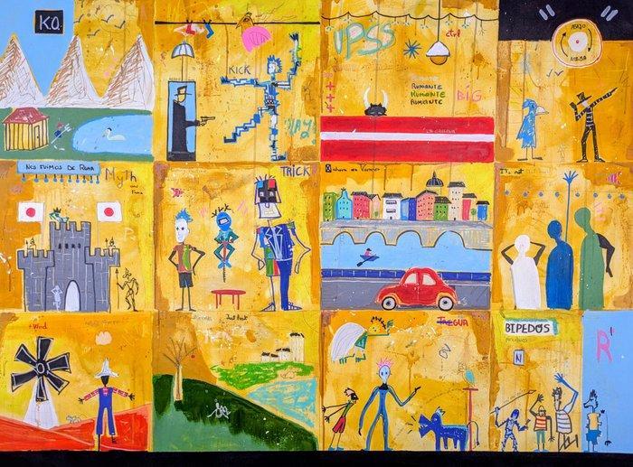 Santiago Andúgar - Cuadratura Bípeda XXL - NO Reserve, Antiek en Kunst, Kunst | Schilderijen | Modern