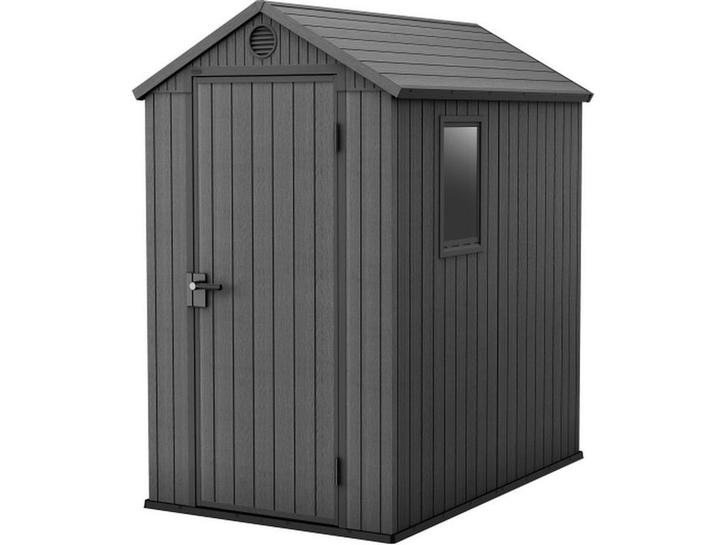 Keter Darwin 46 - Tuinhuis - Weerbestendig met raam - Grijs, Huis en Inrichting, Woonaccessoires | Overige, Nieuw, Verzenden