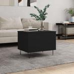 vidaXL Salontafel 60x44,5x45 cm bewerkt hout zwart, Maison & Meubles, Tables | Tables de salon, Verzenden
