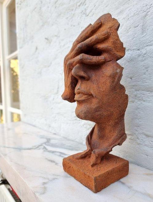 Beeldje - See no evil - IJzer, Antiek en Kunst, Curiosa en Brocante