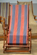 Stoel - Hout, Canvas, IJzer - Rara ligstoel