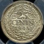 Nederland. Wilhelmina. 25 Cent 1945 P - Philadephia - acorn