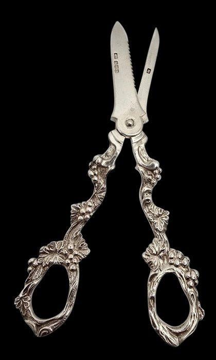 Henry Atkin - Ciseaux à raisins - Argent 925, Antiek en Kunst, Antiek | Zilver en Goud