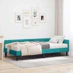 vidaXL Hoekbedframe met Matras Anders 2 pcs Turquoise, Huis en Inrichting, Slaapkamer | Bedden, Verzenden, Nieuw