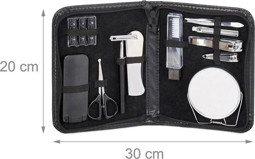 Tweedekans | Relaxdays Baardverzorging / manicure set, Handtassen en Accessoires, Uiterlijk | Lichaamsverzorging, Ophalen of Verzenden